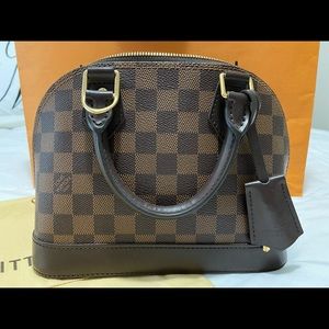 Authentic Louis Vuitton Alma BB Damier Ebene